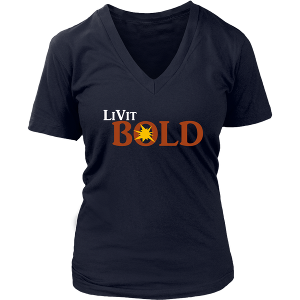 LiVit BOLD District Women's V-Neck Shirt - LiVit BOLD