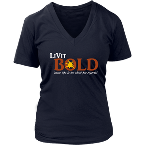 LiVit BOLD District Womens V-Neck Shirt - LiVit BOLD