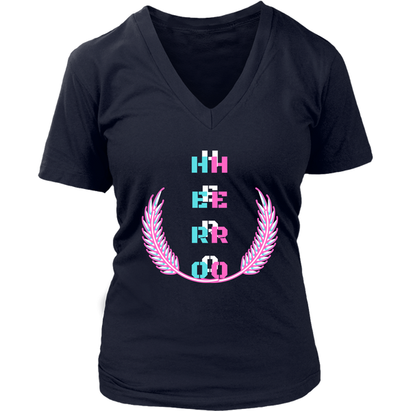 HERO Women's V-Neck T-Shirt - 4 Colors - LiVit BOLD - LiVit BOLD