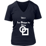 Too Unique To Fit In Women's V-Neck T-Shirt - LiVit BOLD - 7 Colors - LiVit BOLD