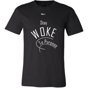 Stay Woke To Purpose Men's Short-Sleeve T-Shirt - 18 Colors - LiVit BOLD - LiVit BOLD