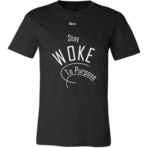 Stay Woke To Purpose Men's Short-Sleeve T-Shirt - 18 Colors - LiVit BOLD - LiVit BOLD