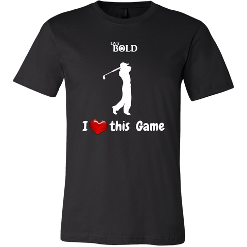 LiVit BOLD Canvas Men's Shirt - I Heart This Game - Golf - LiVit BOLD