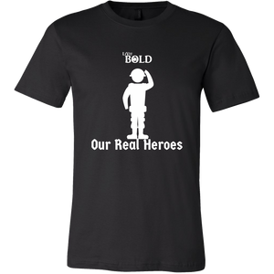 LiVit BOLD Canvas Men's Shirt -Our Real Heroes - Army Style - LiVit BOLD