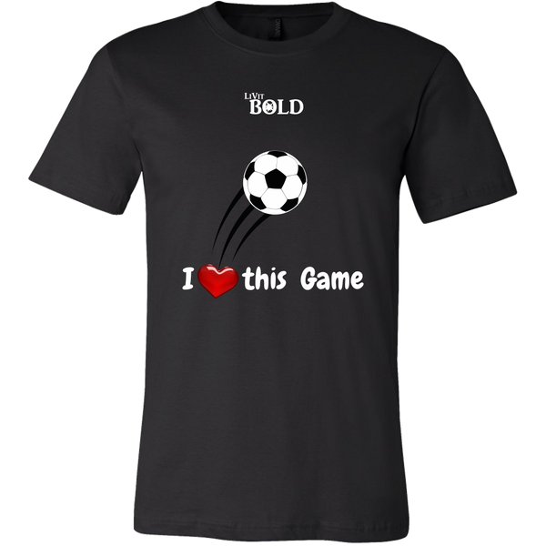 LiVit BOLD Canvas Men's Shirt - I Heart This Game - LiVit BOLD