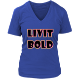 Color-Up Women's V-Neck Top - 8 Colors - LiVit BOLD