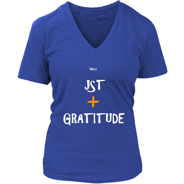 Just Add Gratitude Women's T-Shirt - LiVit BOLD - 7 Colors - LiVit BOLD