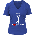 LiVit BOLD District Women's V-Neck Shirt - I Heart this Game - Golf - LiVit BOLD