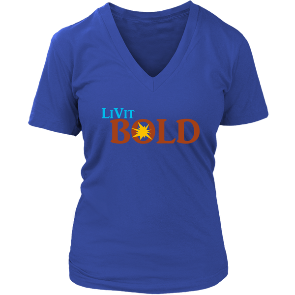 LiVit BOLD District Women's V-Neck Shirt - LiVit BOLD