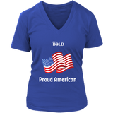 LiVit BOLD District Women's V-Neck Shirt - Proud American - LiVit BOLD