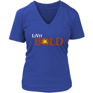 LiVit BOLD District Women's V-Neck Shirt - LiVit BOLD