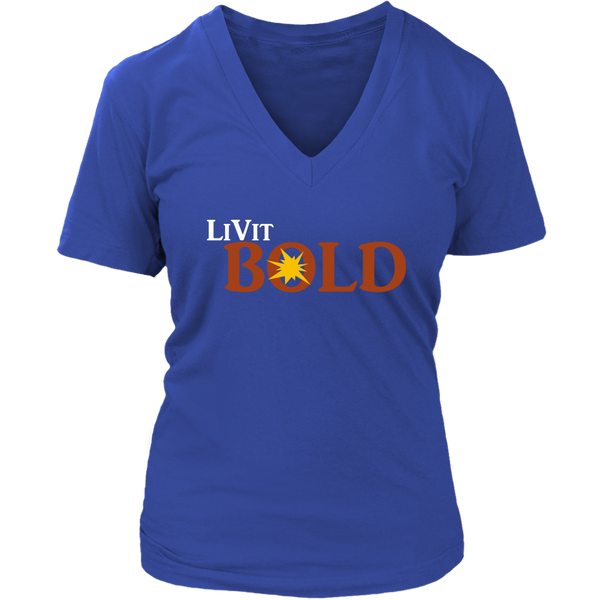 LiVit BOLD District Women's V-Neck Shirt - LiVit BOLD