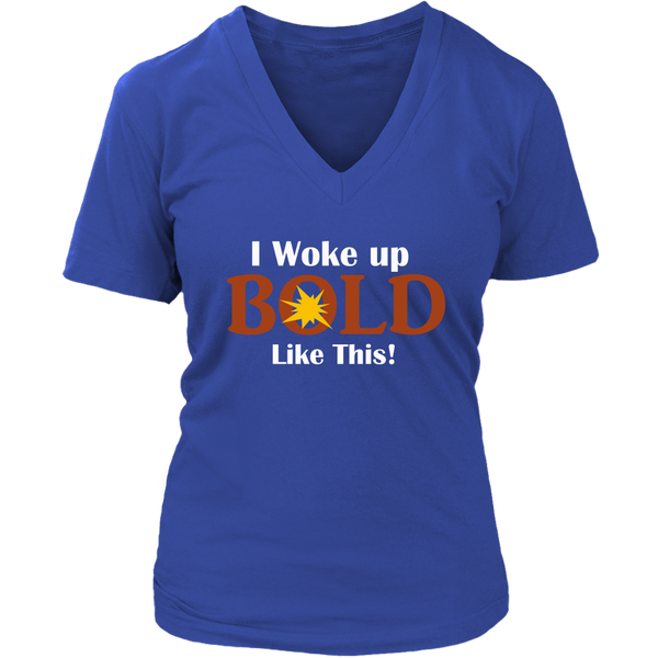 LiVit BOLD District Women's V-Neck Shirt - I Woke Up BOLD Like This - LiVit BOLD