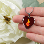 LiVit BOLD Passion Fire Heart Shaped Luxury Necklace & Bangle - LiVit BOLD