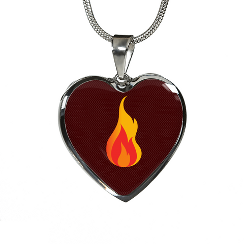 LiVit BOLD Passion Fire Heart Shaped Luxury Necklace & Bangle - LiVit BOLD