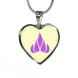 LiVit BOLD Purple Flame Heart Shaped Luxury Necklace & Bangle - LiVit BOLD