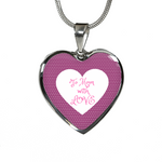 LiVit BOLD Pink Heart Luxury Necklace & Bangle - "To Mom with Love" - LiVit BOLD