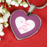 LiVit BOLD Pink Heart Luxury Necklace & Bangle - "To Mom with Love" - LiVit BOLD