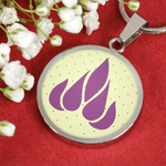LiVit BOLD Purple Flame Cirle Necklace & Bangle - LiVit BOLD