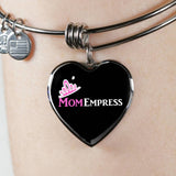 MomEmpress Heart Pendant Silver Bangle - LiVit BOLD - LiVit BOLD