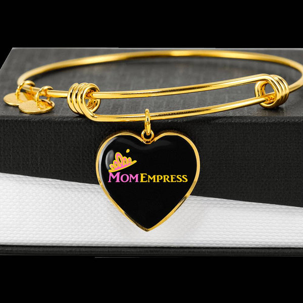 MomEmpress 	Heart Pendant Gold Bangle - LiVit BOLD - LiVit BOLD