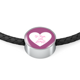 LiVit BOLD Woven Leather Charm Bracelet - "To Mom with Love" - LiVit BOLD