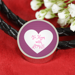 LiVit BOLD Woven Leather Charm Bracelet - "To Mom with Love" - LiVit BOLD