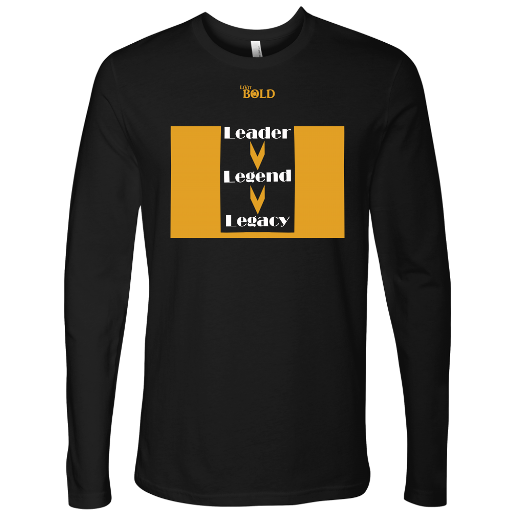 Leader.Legend.Legacy Men's Long Sleeve Top- 6 Colors - LiVit BOLD - LiVit BOLD