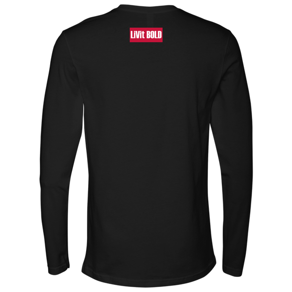 Give It 100% Or Give It Up - Men's Long Sleeve Top - LiVit BOLD - 4 Colors - LiVit BOLD