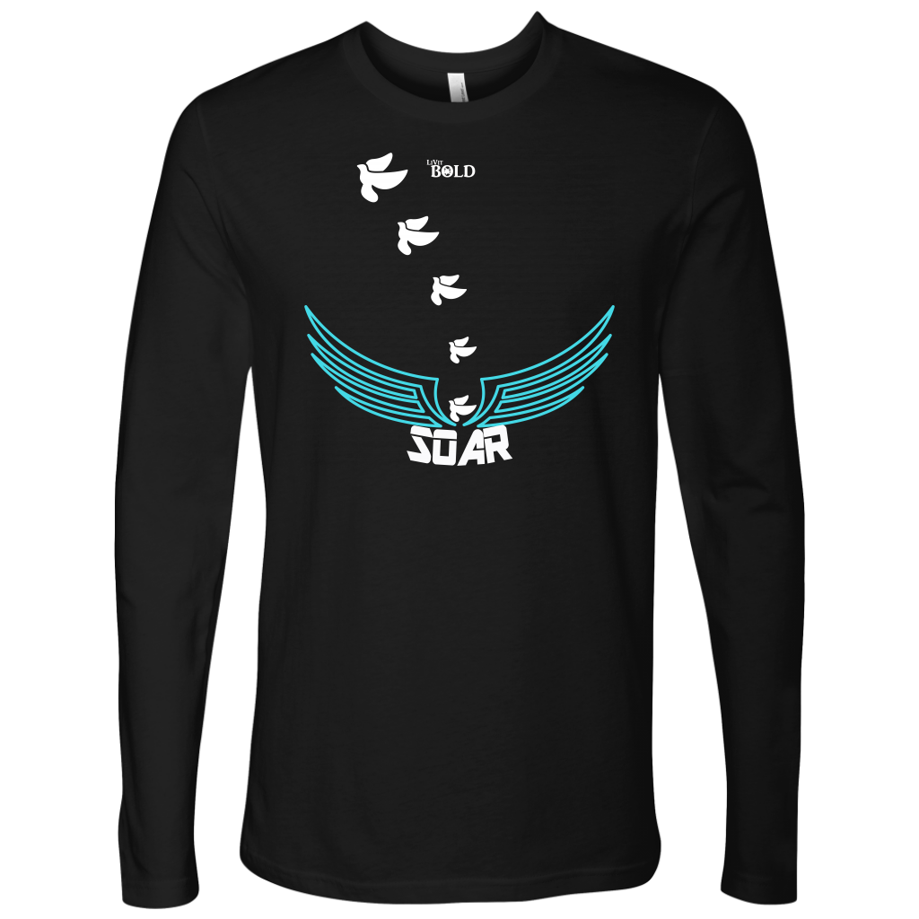 SOAR! Ver 2 - Men's  Long Sleeve Top - 6 Colors - LiVit BOLD