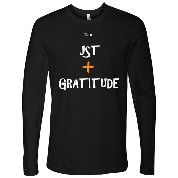 Just Add Gratitude Men's Long Sleeve Top - LiVit BOLD - 6 Colors - LiVit BOLD