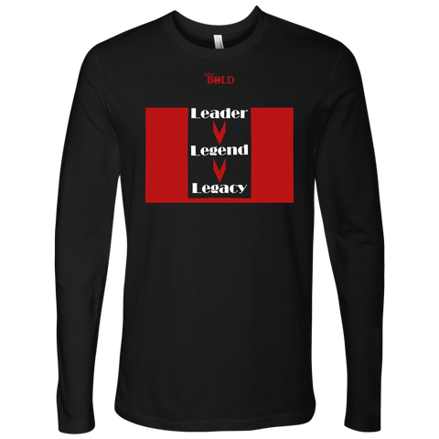 Leader.Legend.Legacy Men's Long Sleeve Top- 5 Colors - LiVit BOLD - LiVit BOLD