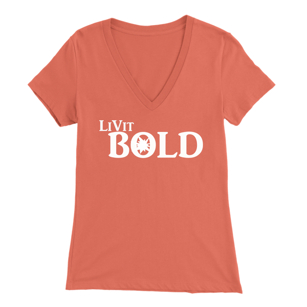 LiVit BOLD Bella Women's V-Neck - LiVit BOLD