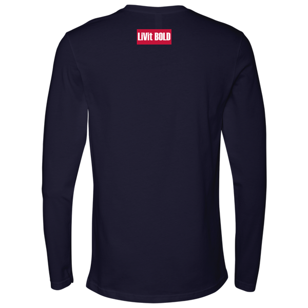 Give It 100% Or Give It Up - Men's Long Sleeve Top - LiVit BOLD - 4 Colors - LiVit BOLD