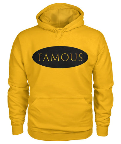 FAMOUS - Gold Unisex Hoodie by LiVit BOLD Unisex Hoodie