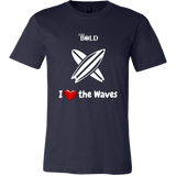 LiVit BOLD Canvas Men's Shirt - I Heart the Waves - Surfing - LiVit BOLD