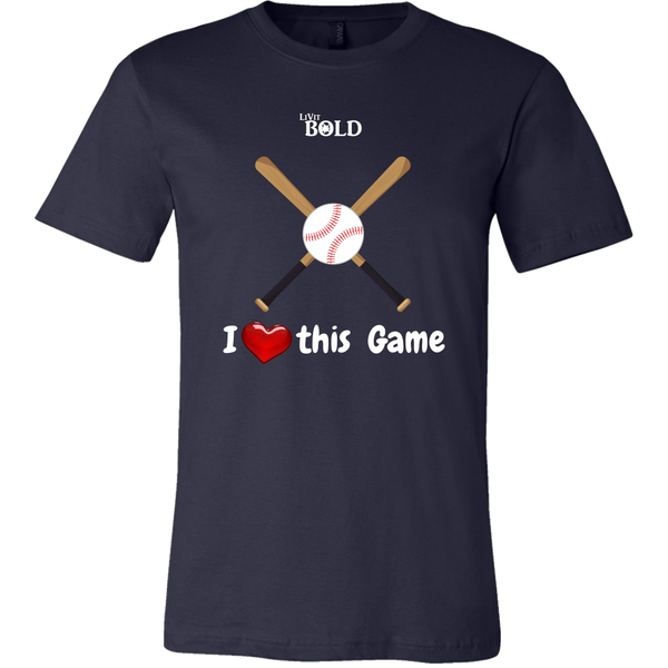 LiVit BOLD Canvas Men's Shirt - I Heart This Game - LiVit BOLD