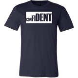 CONFIDENT Front and Back Print Men's T-Shirt - 16 Colors - LiVit BOLD - LiVit BOLD