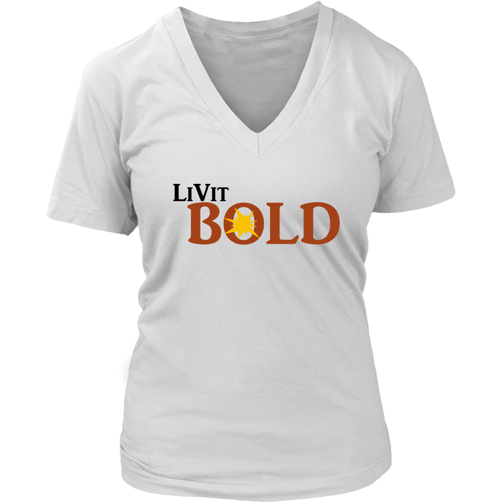 LiVit BOLD District Women's V-Neck Shirt - LiVit BOLD