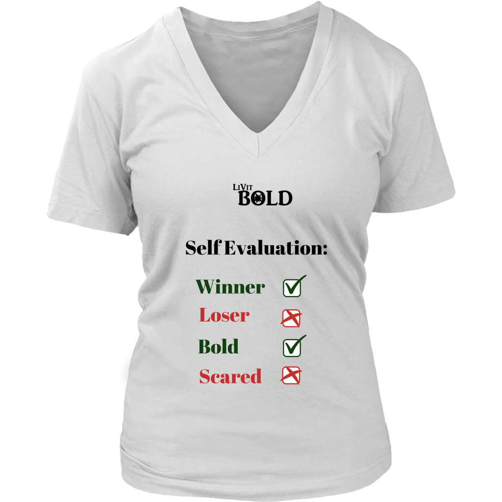 LiVit BOLD District Women's V-Neck Shirt - Self Evaluation - LiVit BOLD