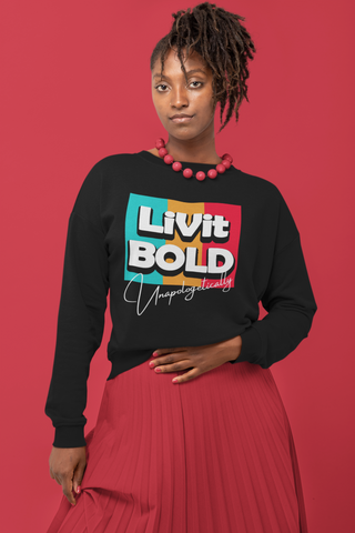 LiVit BOLD Unapologetically Sweatshirt - Black
