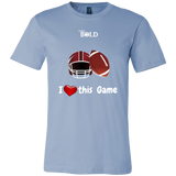 LiVit BOLD Canvas Men's Shirt - I Heart This Game - Football - LiVit BOLD