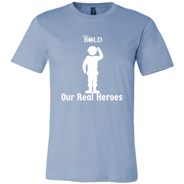 LiVit BOLD Canvas Men's Shirt -Our Real Heroes - Army Style - LiVit BOLD