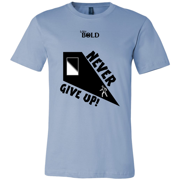 Never Give Up Men's T-Shirt - LiVit BOLD - LiVit BOLD