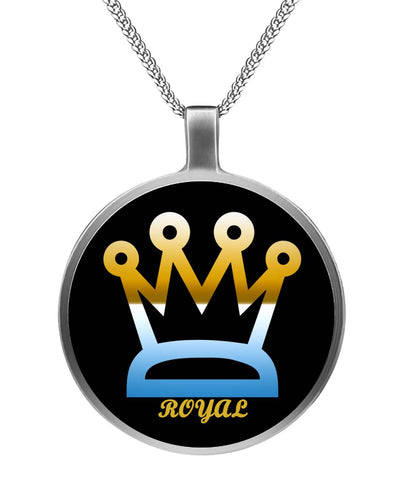 Royal Unisex Silver Necklace - LiVit BOLD Circle Necklace - LiVit BOLD