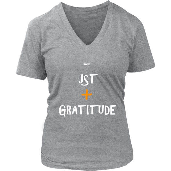 Just Add Gratitude Women's T-Shirt - LiVit BOLD - 7 Colors - LiVit BOLD