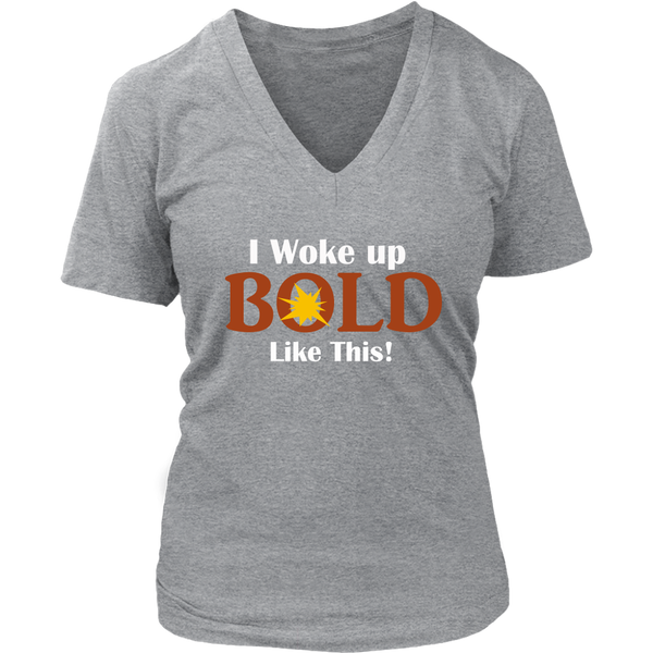 LiVit BOLD District Women's V-Neck Shirt - I Woke Up BOLD Like This - LiVit BOLD