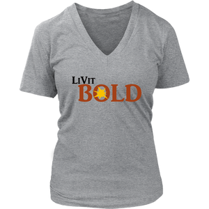 LiVit BOLD District Women's V-Neck Shirt - LiVit BOLD