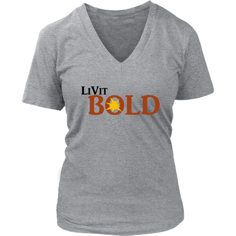 LiVit BOLD District Women's V-Neck Shirt - LiVit BOLD