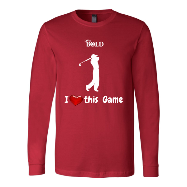 LiVit BOLD Canvas Long Sleeve Shirt - I Heart this Game - Golf - LiVit BOLD